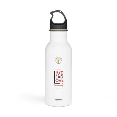 Live Lead Love Stainless Steel Water Bottle — Motivational Travel Bottle