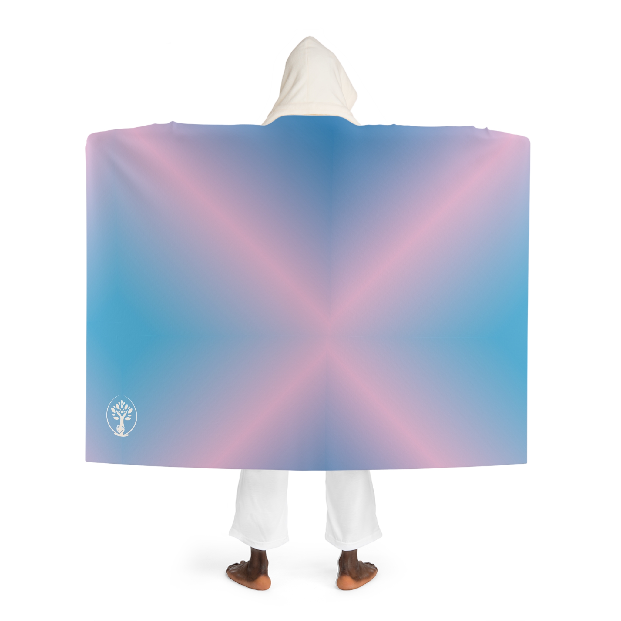 Hooded Sherpa Fleece Blanket