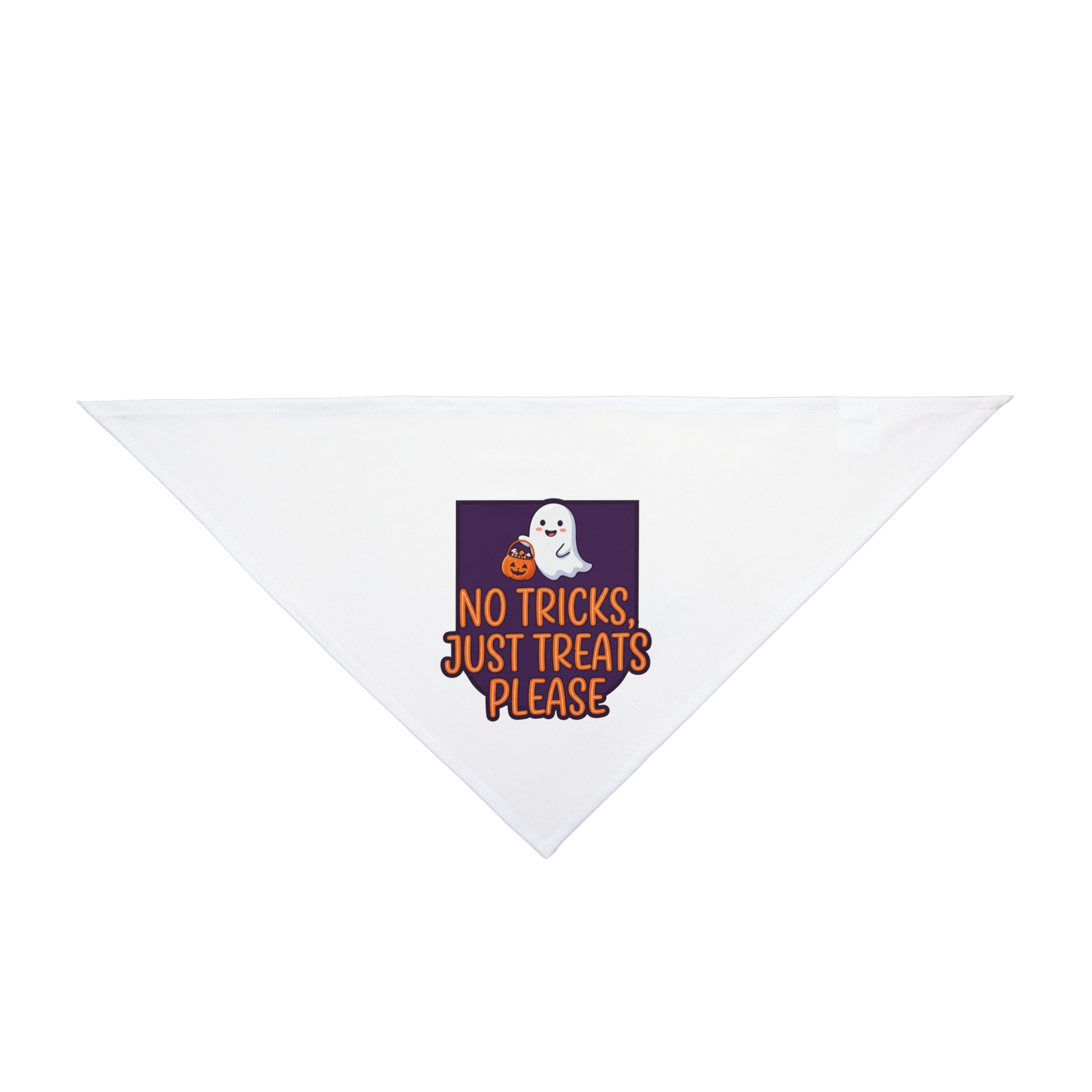 Halloween Pet Bandana | Halloween Pet Costume - White